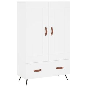vidaXL Aparador alto madera de ingenier&iacute;a blanco 69,5x31x115 cm