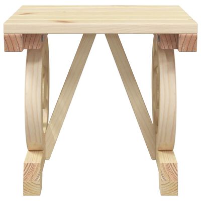 vidaXL Juego de muebles de jardín 3 piezas madera maciza de abeto