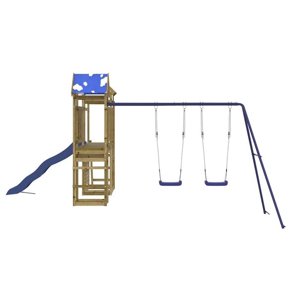 vidaXL Parque infantil de exterior madera de pino impregnada