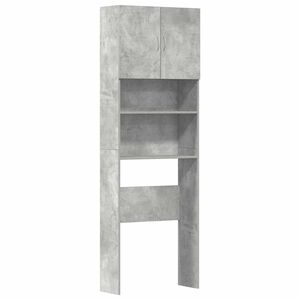 vidaXL Armario de lavadora madera ingenier&iacute;a gris hormig&oacute;n 64x24x190cm