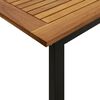 vidaXL Juego de comedor de jard&iacute;n 9 pzas madera maciza acacia y metal