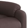 vidaXL Sill&oacute;n de masaje reclinable de tela marr&oacute;n oscuro
