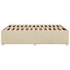 vidaXL Cama sin colchón tela color crema 140x190 cm