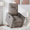 vidaXL Sill&oacute;n el&eacute;ctrico reclinable elevable de tela gris taupe