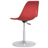 vidaXL Sillas de comedor giratorias 2 unidades PP rojo