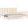 vidaXL Estructura de cama con cabecero madera maciza 180x200 cm