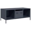 vidaXL Mesa de centro acero laminado en fr&iacute;o antracita 101,5x50x43,5cm