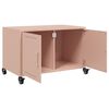 vidaXL Mueble para TV acero laminado en fr&iacute;o rosa 68x39x43,5 cm