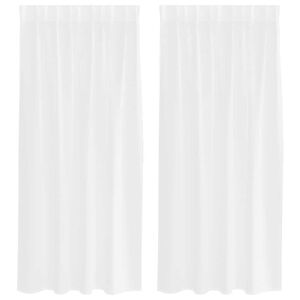 vidaXL Cortina de Voil&eacute; con cortinas 2 pcs 175 x 140 cm Poli&eacute;ster