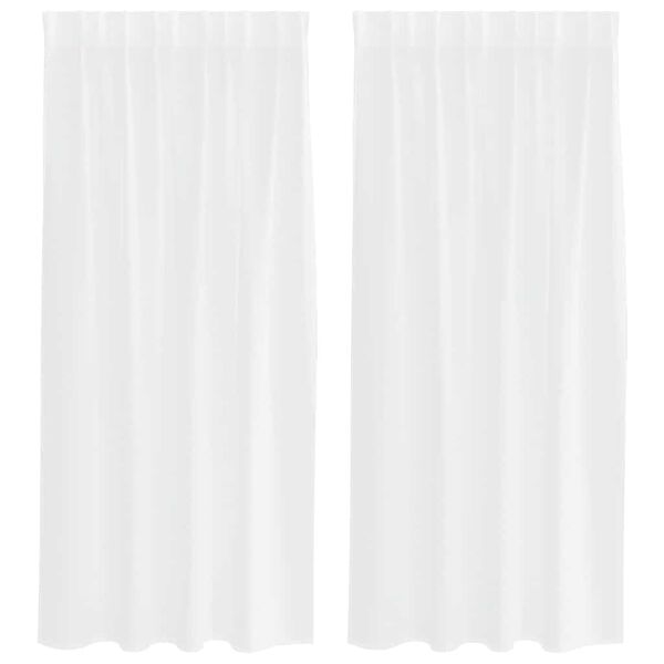 vidaXL Cortina de Voil&eacute; con cortinas 2 pcs 175 x 140 cm Poli&eacute;ster