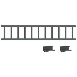 vidaXL Protecci&oacute;n de Nieve para Techo Antracita 100 x 2,5 x 20 cm