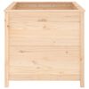 vidaXL Jardinera madera maciza de pino 82,5x82,5x78 cm