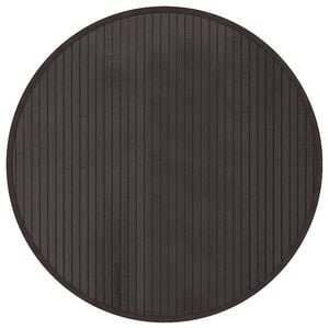 vidaXL Alfombra redonda bamb&uacute; marr&oacute;n oscuro 60 cm