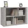 vidaXL Aparador de madera contrachapada gris hormig&oacute;n 80x30x54 cm