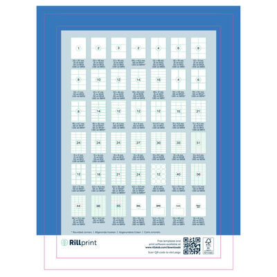 rillprint Etiquetas autoadhesivas 105x37 mm 500 hojas blanco