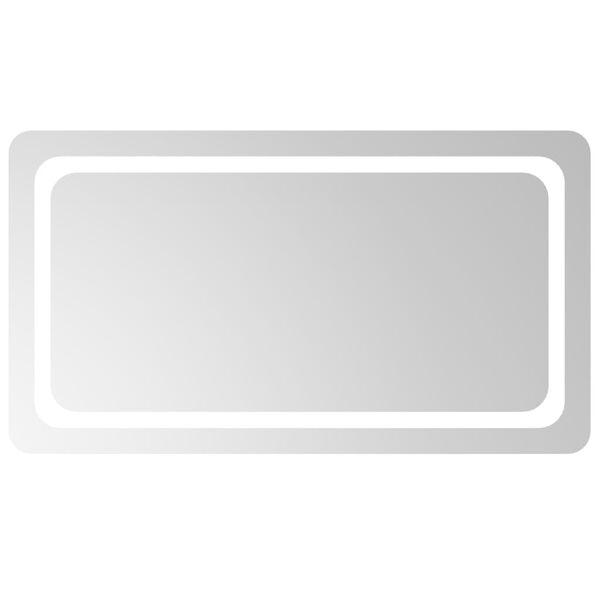 vidaXL Espejo de ba&ntilde;o con LED 90x50 cm
