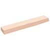 vidaXL Estante de pared madera maciza de roble sin tratar 60x10x4 cm