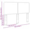 vidaXL Cabecero 140 cm Madera contrachapada
