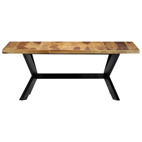 vidaXL Mesa de comedor madera maciza de acacia 180x90x75 cm