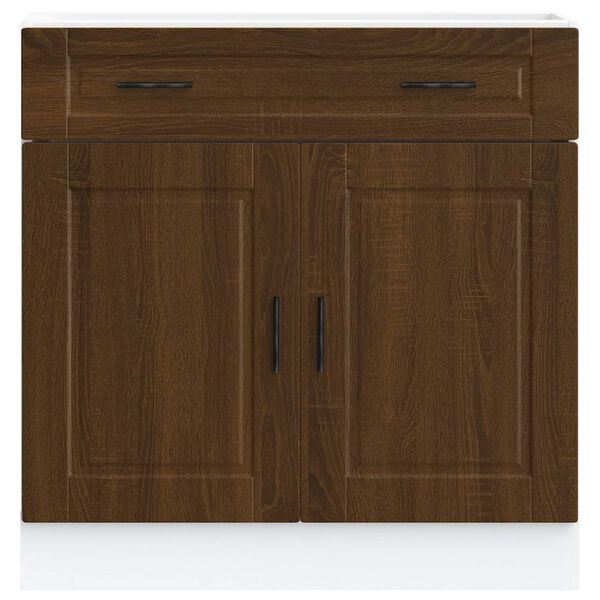 vidaXL Mueble bajo de cocina porto roble marrón madera reconstituida