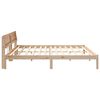 vidaXL Estructura de cama Marr&oacute;n 180 x 200 cm Madera de pino macizo