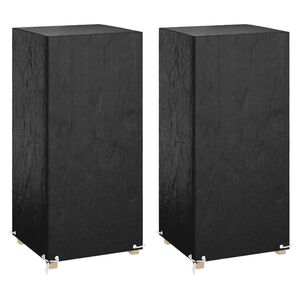 vidaXL Fundas sillas jard&iacute;n 2 uds 8 ojales polietileno 75x70x140 cm