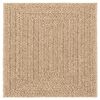 vidaXL Alfombra ZIZUR aspecto yute interior/exterior beige 240x240 cm
