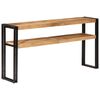 vidaXL Mesa consola de madera de mango rugosa 150x30x75 cm
