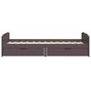 vidaXL Estructura cama sin colchón madera pino marrón oscuro 90x200 cm