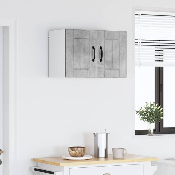 vidaXL Armario de cocina mural Gris Concreto 60 x 31 x 40 cm