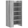 vidaXL Zapatero madera de ingenier&iacute;a gris Sonoma 52x37,5x100 cm