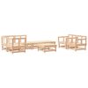 vidaXL Juego de muebles de jard&iacute;n 8 piezas madera maciza de pino