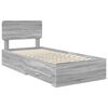 vidaXL Estructura de cama Gris Sonoma 90 x 200 cm Madera de ingenier&iacute;a