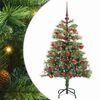 vidaXL &Aacute;rbol de Navidad artificial 150 LED Blanco C&aacute;lido PVC y Metal