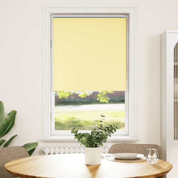 vidaXL Estor Enrollable Opaco Amarillo 70x175 cm Tela Ancho 65,7 cm