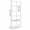 vidaXL Puerta Corrediza Marr&oacute;n 80 x 2,5 x 208 cm Madera de pino macizo