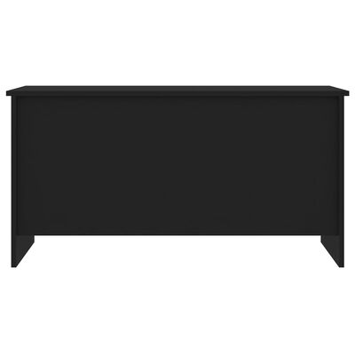 vidaXL Mesa de centro madera contrachapada negra 102x55,5x52,5 cm