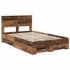 vidaXL Estructura de cama con cabecera Madera vieja 120 x 190 cm