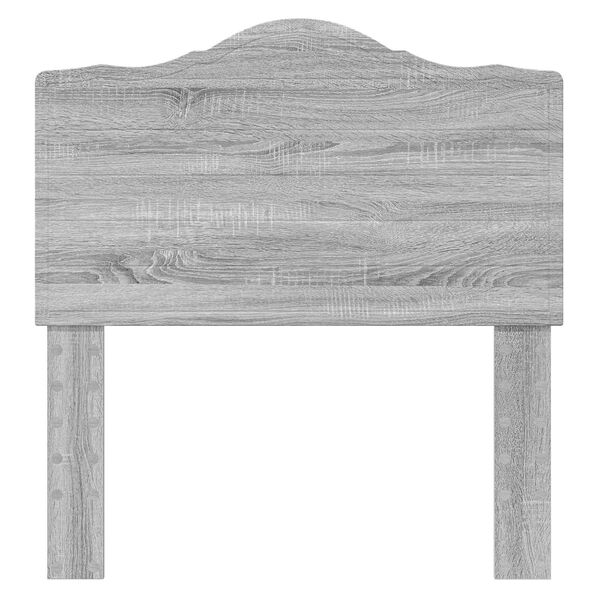 vidaXL Cabecero con cabecera Gris Sonoma 75 cm Madera contrachapada