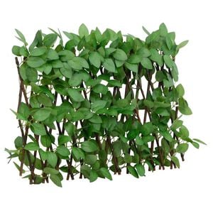 vidaXL Enrejado valla expandible de hiedra artificial verde 180x30 cm