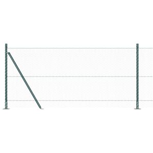 vidaXL Poste de Valla Verde