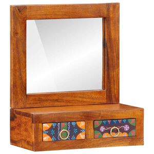 vidaXL Armario de Pared Marr&oacute;n 40 x 20 x 50 cm Madera de Acacia S&oacute;lida