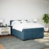 vidaXL Cama box spring con colch&oacute;n terciopelo azul 140x190 cm
