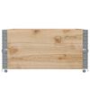 vidaXL Jardinera de madera maciza de pino 120x80 cm