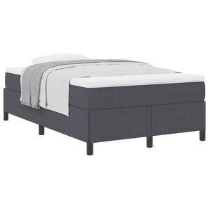 vidaXL Cama tipo Box Spring Gris oscuro 120 x 190 cm Tela de Pana