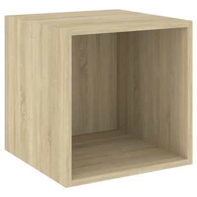 vidaXL Juego de muebles de salón 5 pzas madera ingeniería roble Sonoma