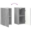 vidaXL Conjunto de mueble para TV de pared 4 pcs Gris Sonoma
