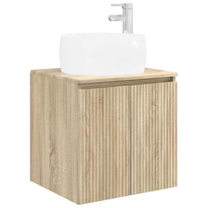 vidaXL Vanidad con Lavabo de Pared Roble Sonoma 49,5 x 44,5 x 66 cm