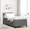 vidaXL Cama tipo Box Spring Gris claro y . 80 x 200 cm Tela de Pana