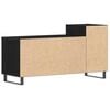 vidaXL Conjunto de mueble de TV Roble Negro 100 x 35 x 55 cm